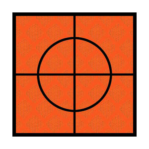 30mm Retro-Mark - Orange (sheet of 49)