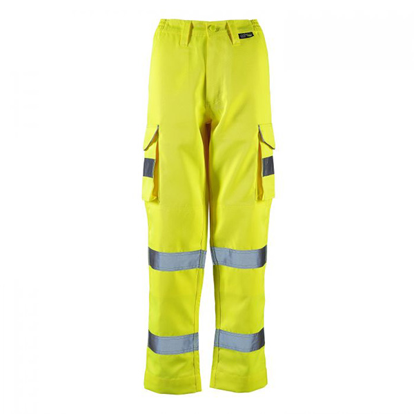 Ladies' Hi-Vis Combat Trousers - Yellow