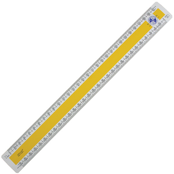 Oval Metric Scale Rule