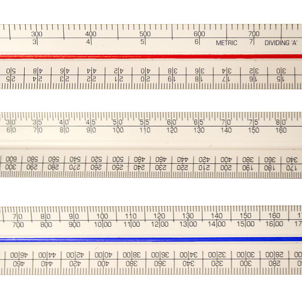 Triangular Scale Rule