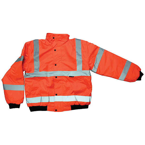 Hi-Vis Bomber Jacket - Orange