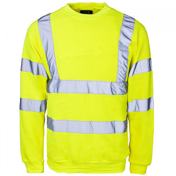 Hi-Vis Crew Neck Sweatshirt - Yellow