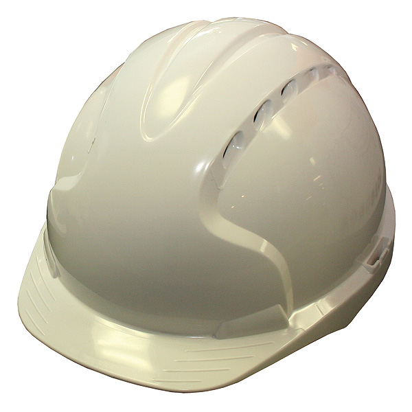 Vented Safety Helmet - White